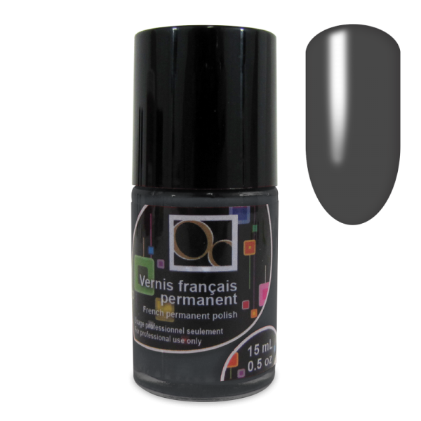 French Permanent Polish 15ml - Charcoal