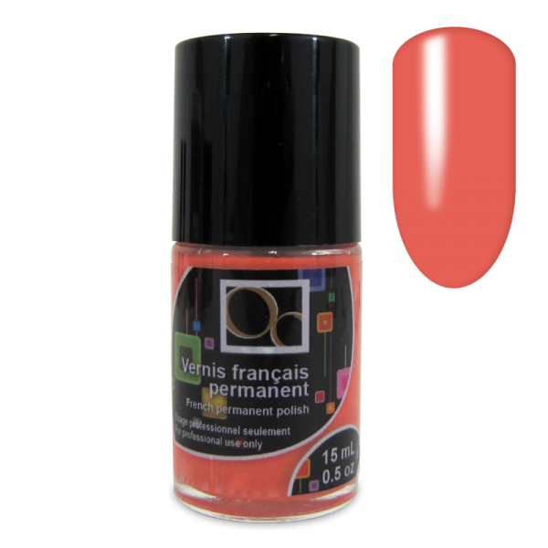 French Permanent Polish 15ml - Coral Pink