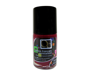 French Permanent Polish Burgundy Red 15 ml