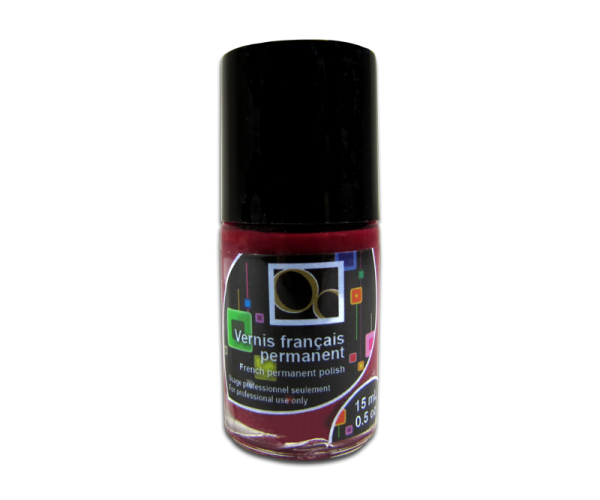 French Permanent Polish Burgundy Red 15 ml