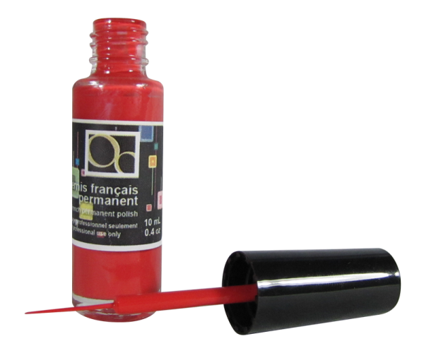 French Permanent Polish Coral Red 10ml