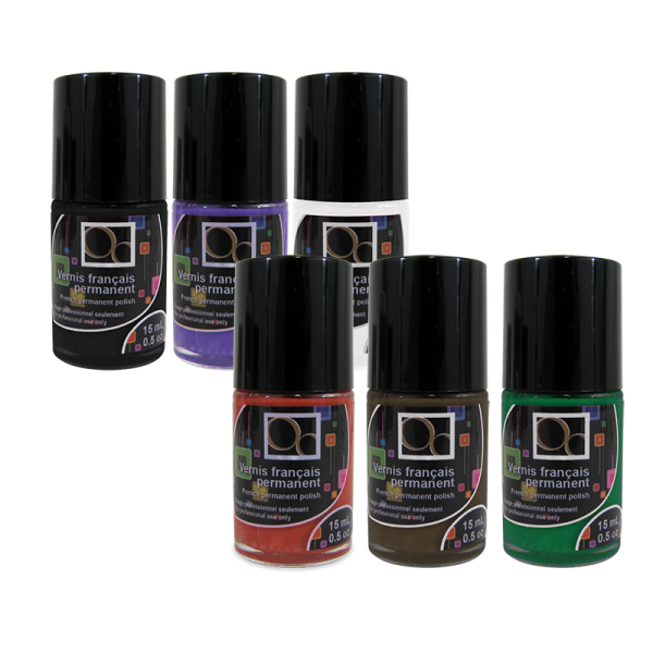 French Permanent Polish Kit - Sobre (6 pcs)