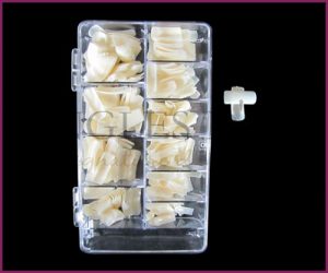 Full Well Nail Tips - Natural Model C - Box of 500