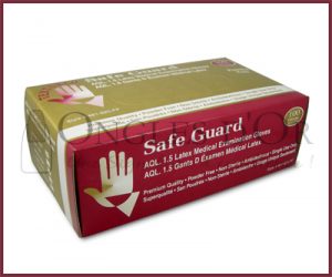 Gants latex Petit Sans Poudre Safe Guard (boite100) GLPSPSG/100