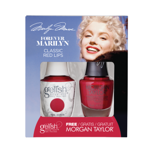 Gelish Gel Polish + Morgan Taylor Classic Red Lips