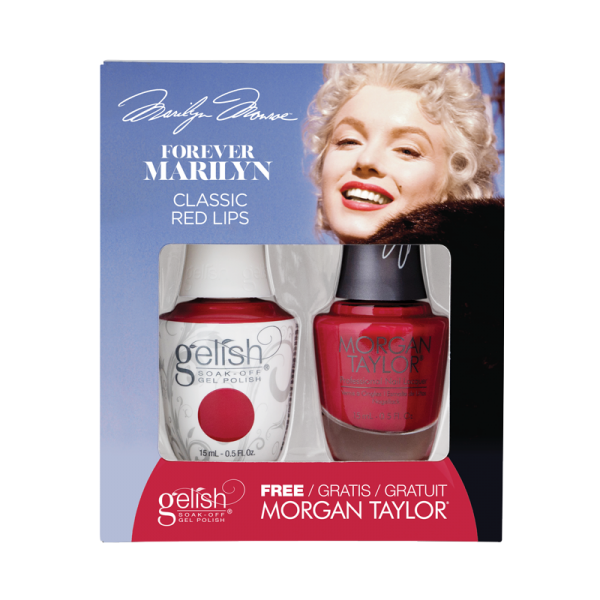 Gelish Gel Polish + Morgan Taylor Classic Red Lips