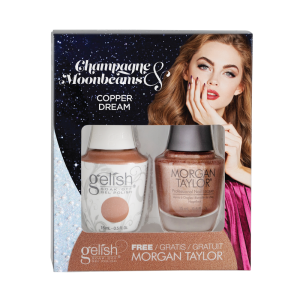 Gelish Gel Polish + Morgan Taylor Copper Dream