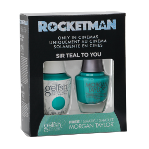 Gelish Gel Polish + Morgan Taylor Sir Teal to You