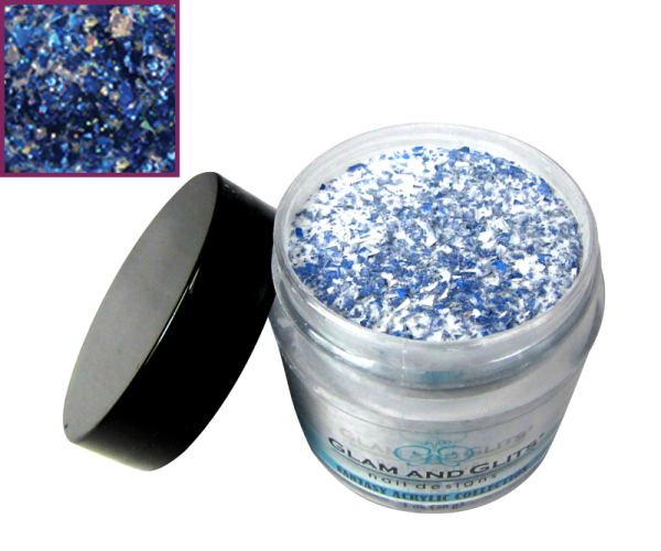 Glam and Glits Powder - Fantasy Acrylic - Blue Smoke #516