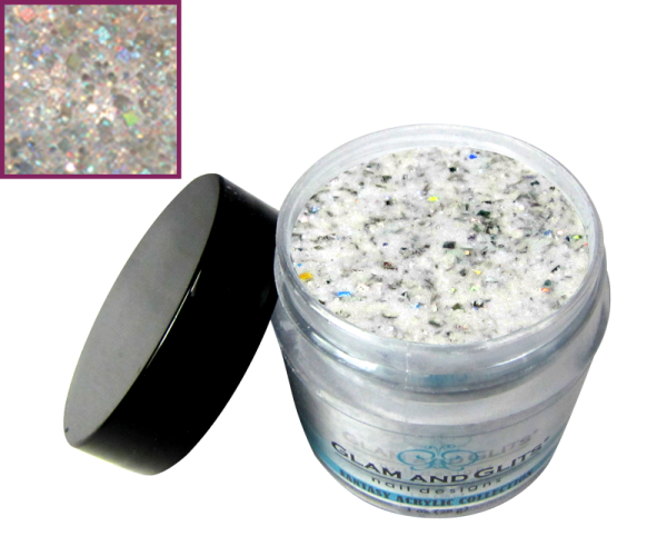 Glam and Glits Powder - Fantasy Acrylic - Platinum Pearl #543