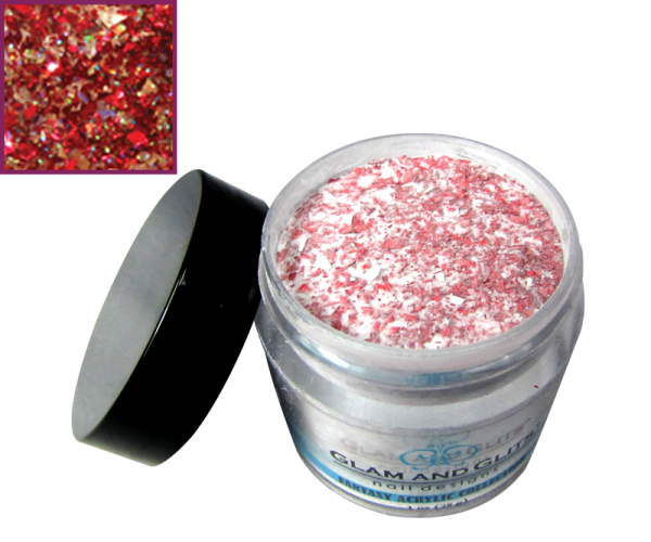 Glam and Glits Powder – Fantasy Acrylic – Red Mist #510 (1 oz)