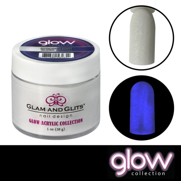 Glam and Glits Powder – Glow Acrylic GL 2032 Strobe Light