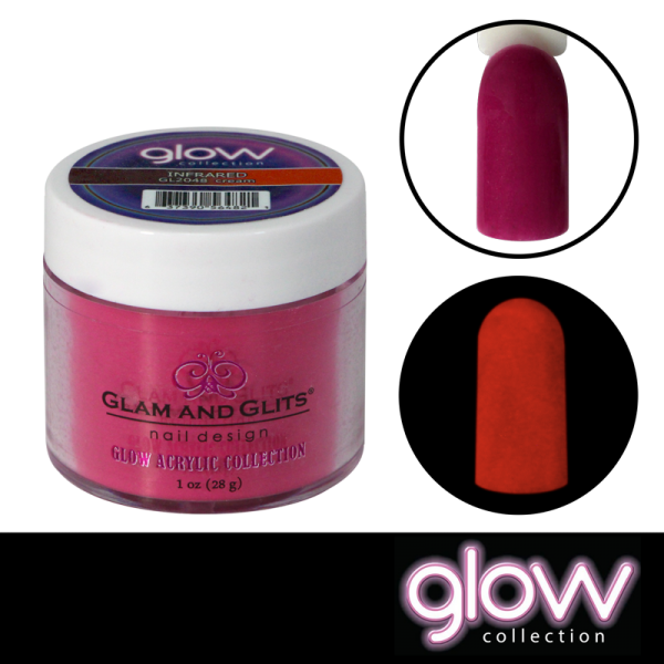 Glam and Glits Powder – Glow Acrylic GL 2048 Infrared