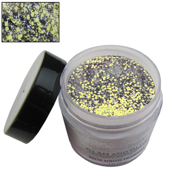 Glam and Glits Powder Matte Acrylic MAC608 Lemon Twist