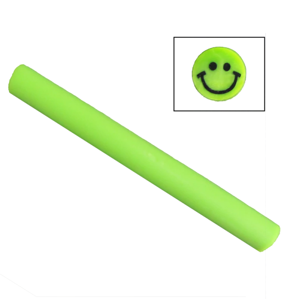 Green Smiley fimo bar 263