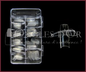 Half Well Tips - Clear - 200 pcs
