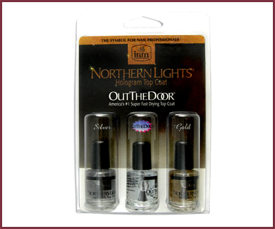 INM Northern Lights Top Coat Trio (Clear/Gold/Silver) (3×1/8oz)