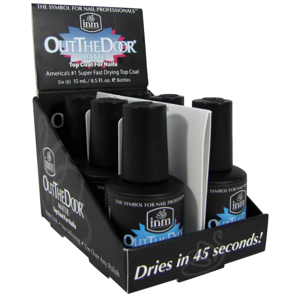 INM Out the Door Matte Top Coat 6 X 1/2oz (INMOTDM6P)