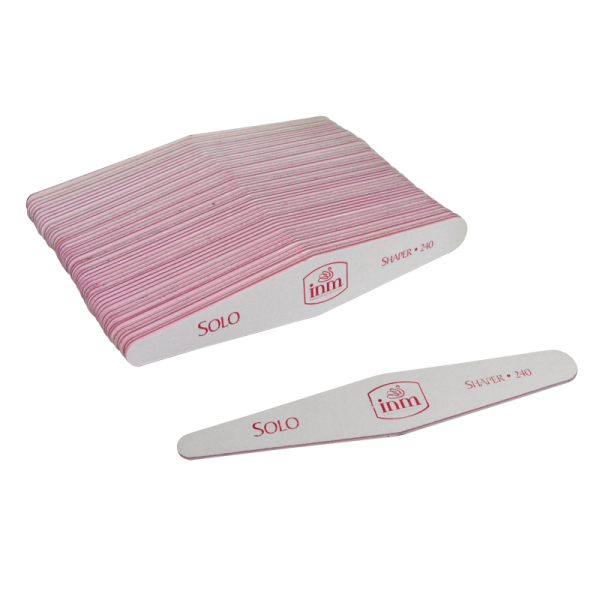 INM Solo White Nail Files 240/240, 50 pcs