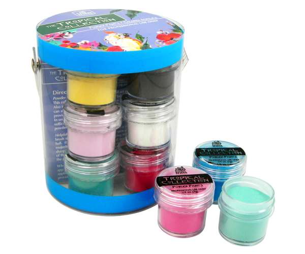 INM acrylic powder Tropical Collection Kit 12 x 1/4oz