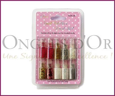 Kit 10 Glitter Powder (NGK-04)