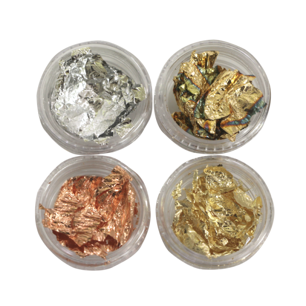 Kit Decorative Foil Flakes Varied (4x3g) (EFMDV4)