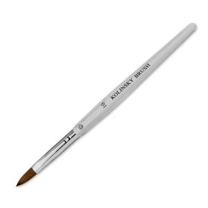 Kolinsky Acrylic Brush Flat Ferrule #10