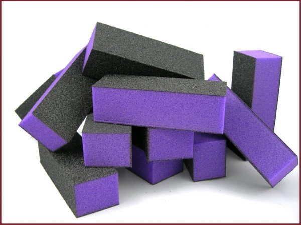 Lavender Buffer Block (Black Paper) (Grit 60/100) (12 pcs)