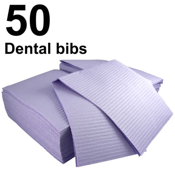 Lavender Dental Bibs (Gibson) (50 pcs)