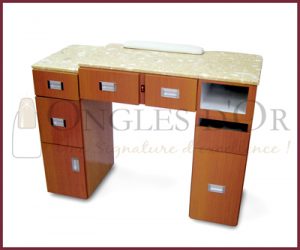 Manicure Table with Marble Top Unlimited - Birch and Maple