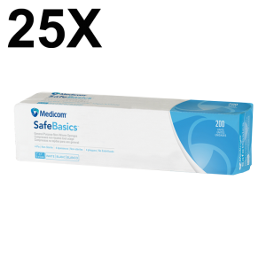 Medicom Safe Basics Non-Woven Sponges 2x2 (25 packs of 200 pcs)