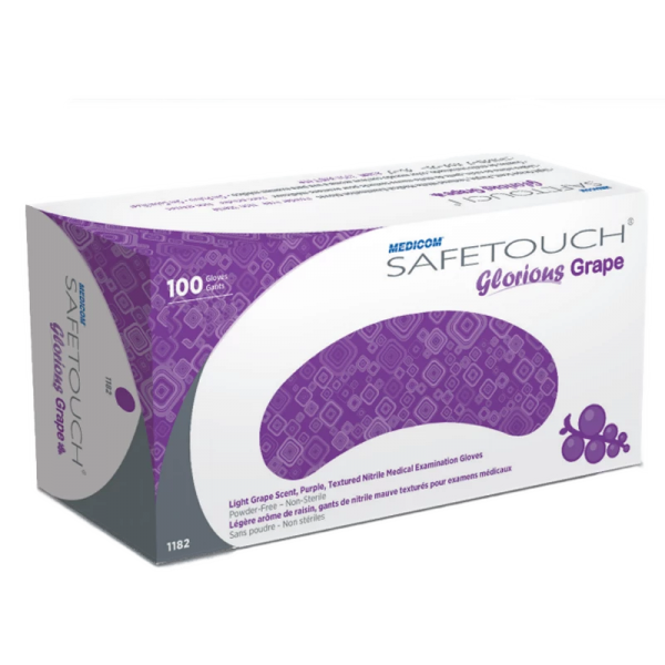 Medicom SafeTouch Gloves - Glorious Grape - Medium (10 boxes)