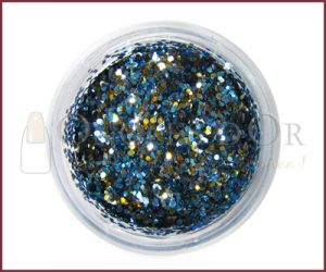 Medium Glitter Dust Powder - Blue and Gold