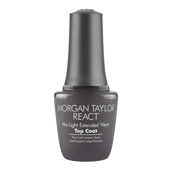 Morgan Taylor Nail Polish REACT Top Coat 15mL