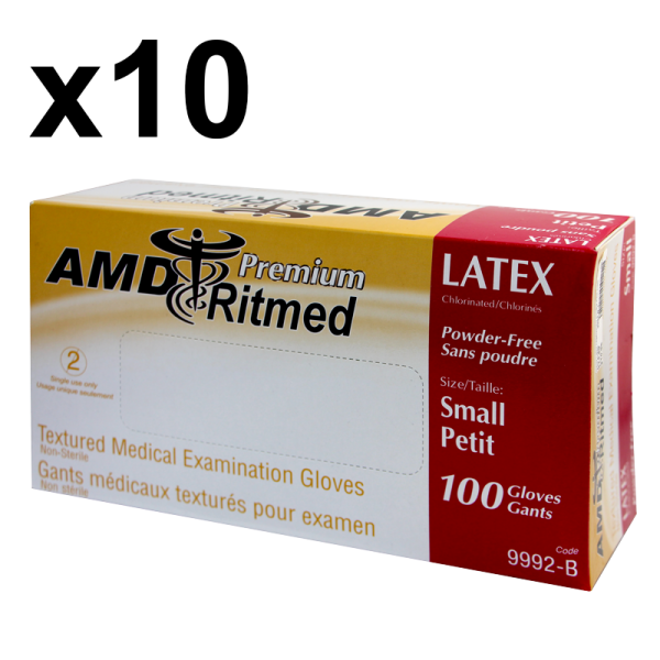 Multipurpose AMD Ritmed Latex Glove – small 10 boxes of 100 gloves