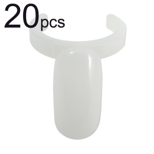 Nail Art Display Chart Tip Ring - Natural Color (20 pcs)