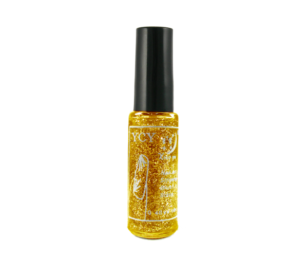 Nail Art Striper Nail Polish – Gold Glitter Holographic #322