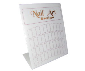 Nail Design Display Board (40 spots) - Gold Print