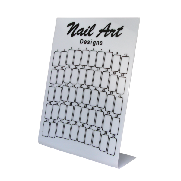 Nail Design Display Board (50 spots) – Black Print