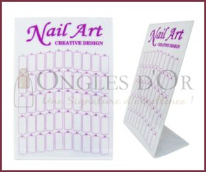Nail Design Display Board (50 spots) - Purple Print