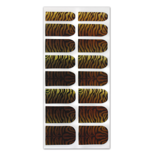 Nail Wrap Foil Stickers - Leopard - Black/Brown/Gold #193