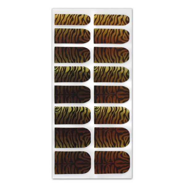 Nail Wrap Foil Stickers – Leopard – Black/Brown/Gold #193