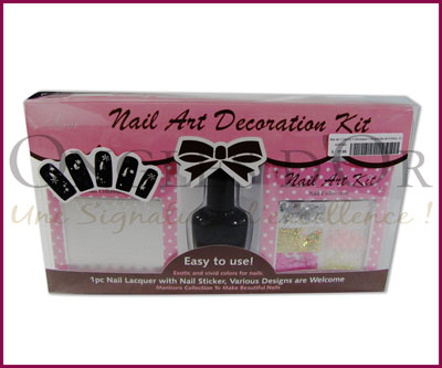 Nail polish, Decals Sheet and Selection of 6 Decorations Kit (AD