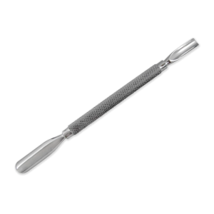 Ongles d'Or Stainless Steel Double Ended Cuticle Pusher - Round Textured Grip
