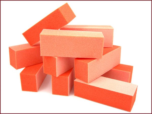 Orange Buffer Block (White Paper) (100/100) (12 pcs)
