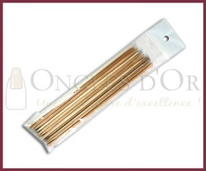 Orange Wood Cuticle Pusher (12 pcs)