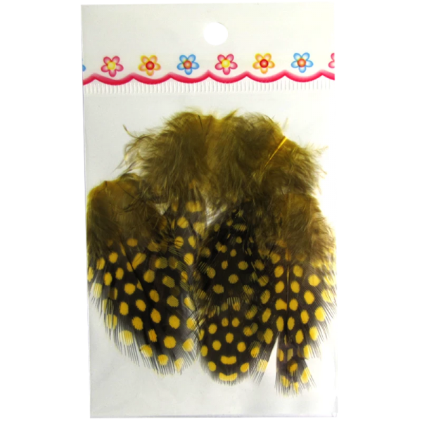 Ornaments Feathers Black / Yellow (PDNJ)