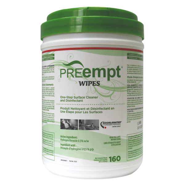 PREempt (Accel) Cleaner for Surfaces Wipes (160)