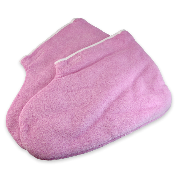 Paraffin Terry Bootie – Pink (One pair)