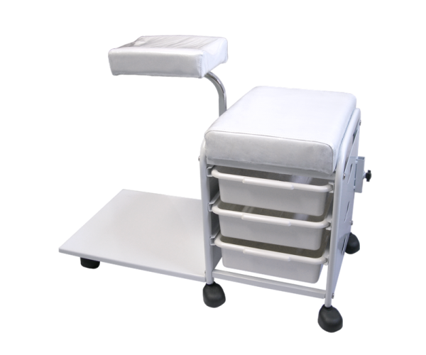 Pedi Cart with 3 drawers – White Color (Pedikart)